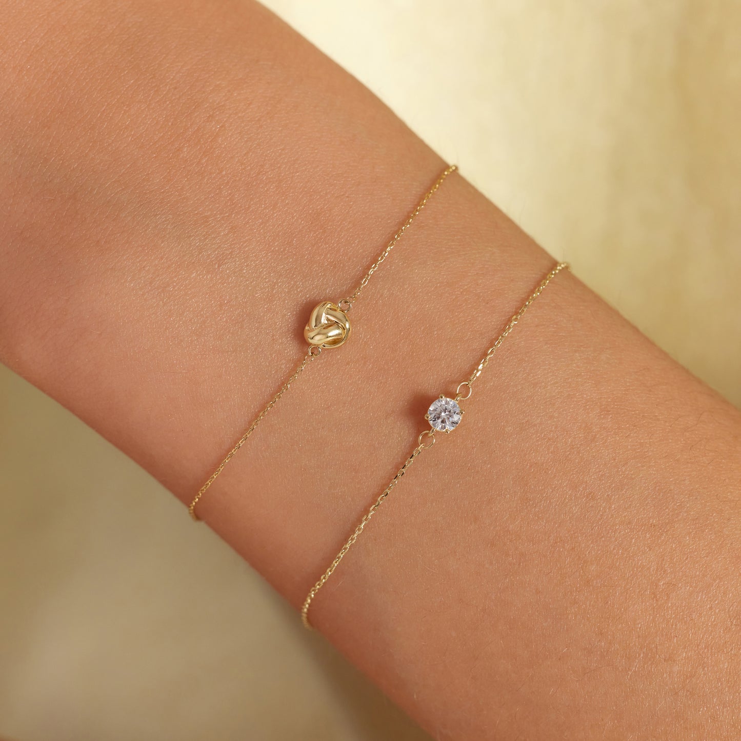 Della Spiga Emilia 9 karat gold bracelet with knot - Beloro jewels