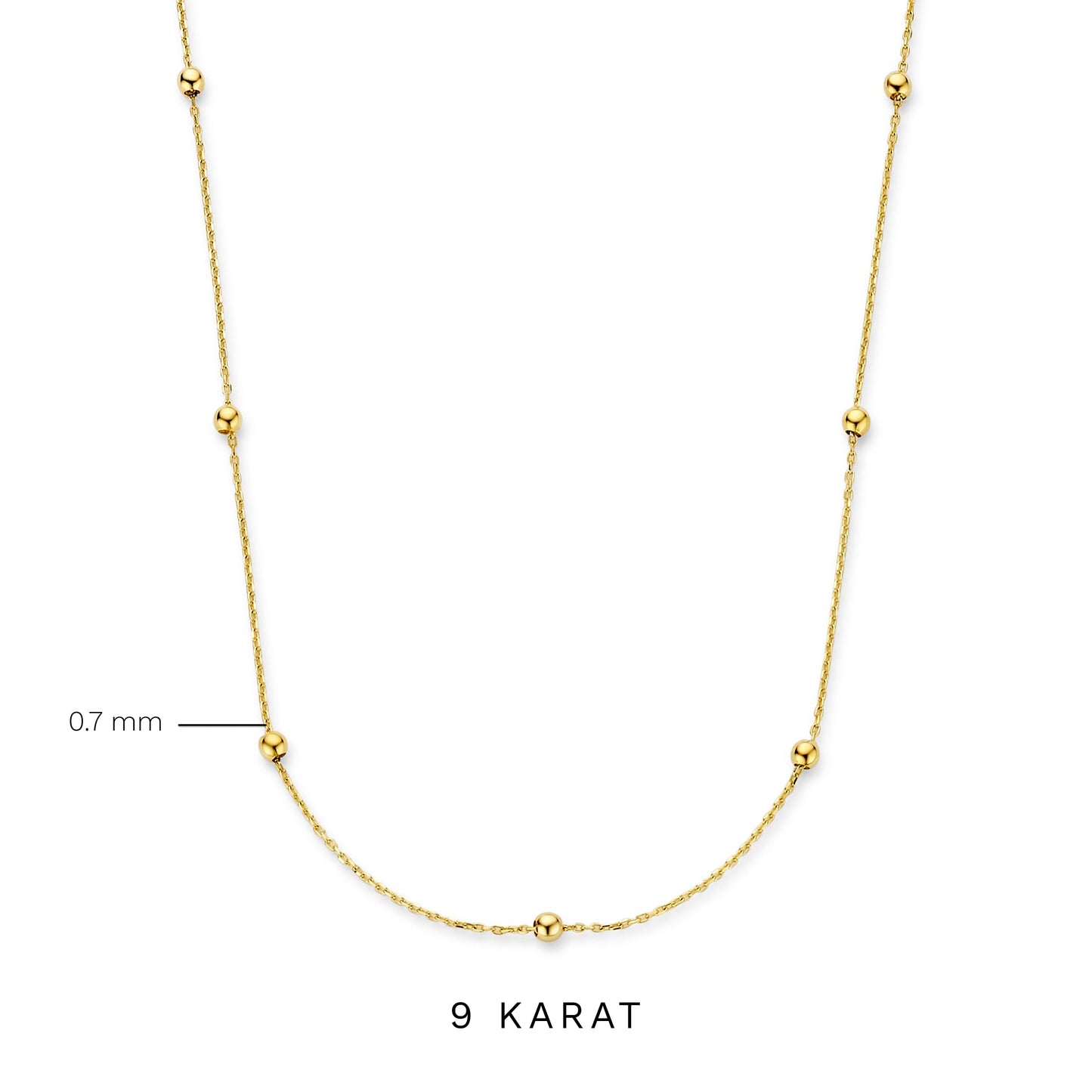 Della Spiga Dani 9 karat gold necklace - Beloro jewels