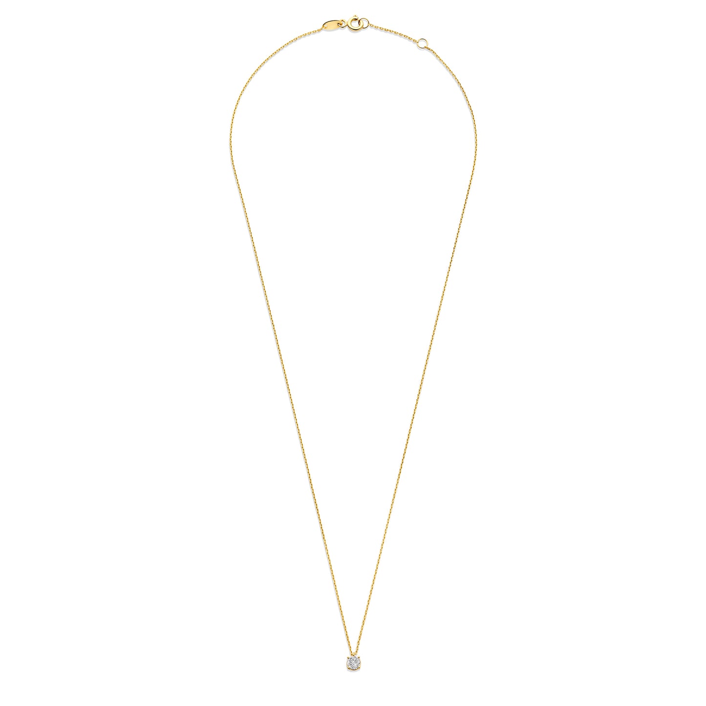 Monte Napoleone Stella 9 karat gold necklace with zirconia - Beloro jewels