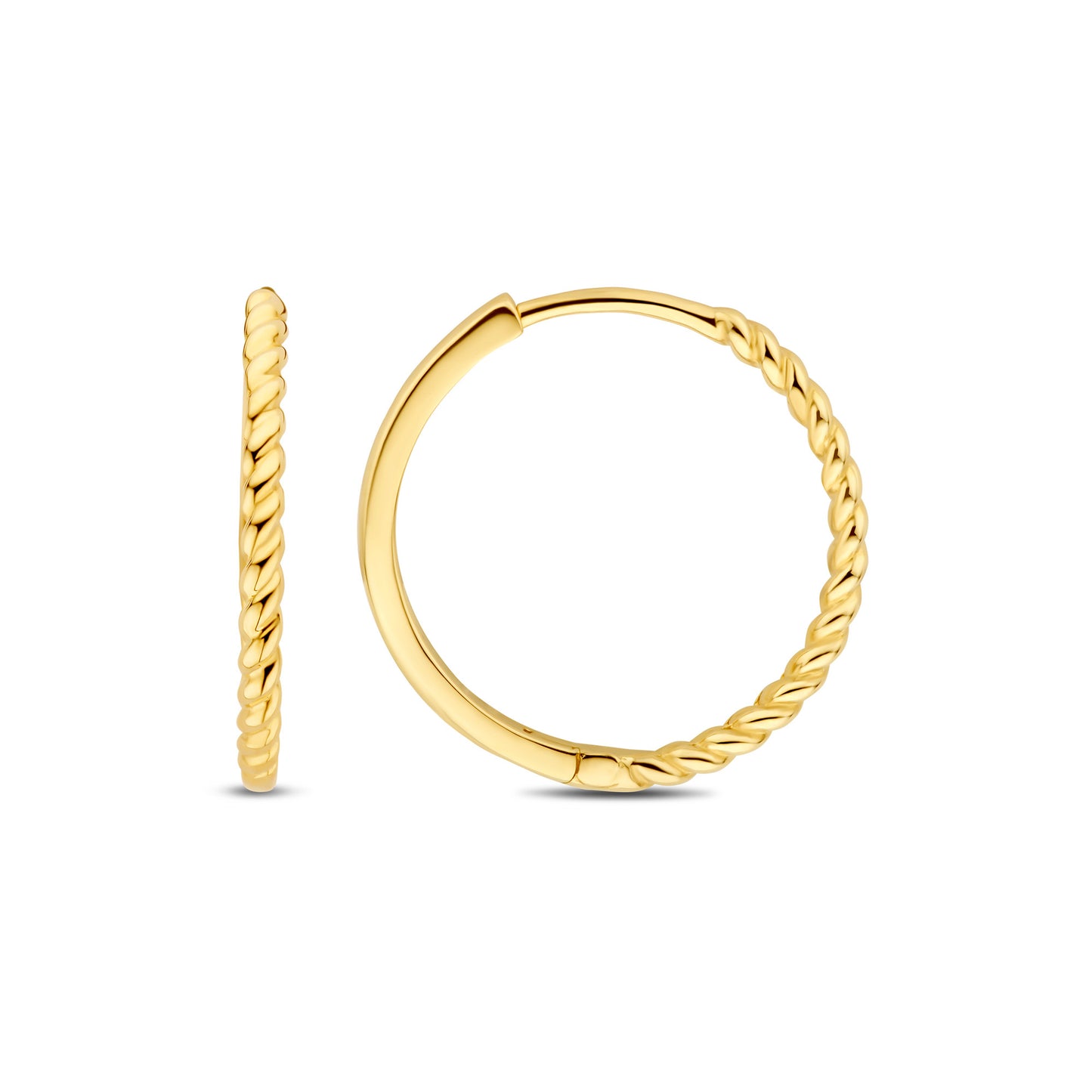 Regalo d'Amore 9 karat gold hoop earrings gift set - Beloro jewels