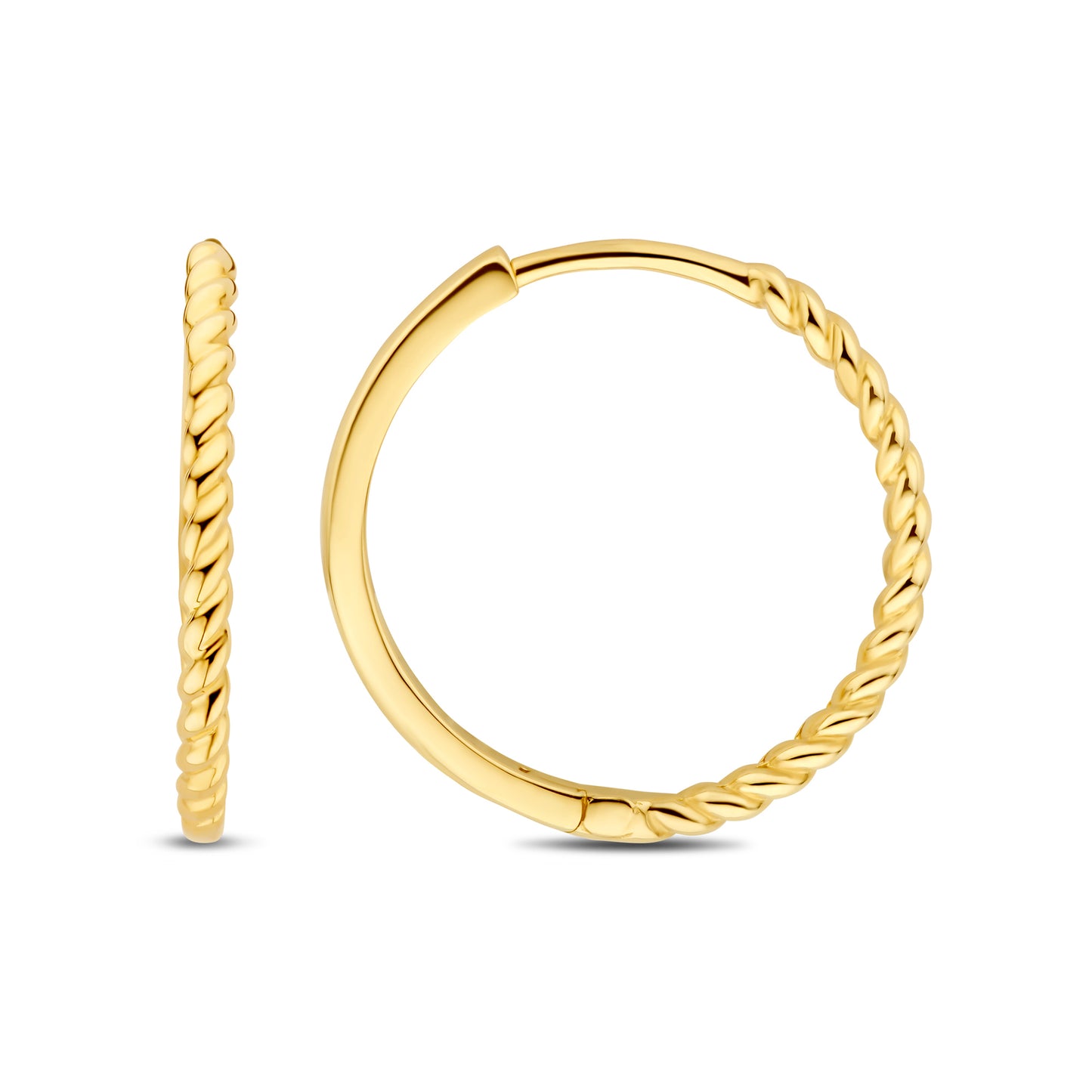 Regalo d'Amore 9 karat gold hoop earrings gift set - Beloro jewels