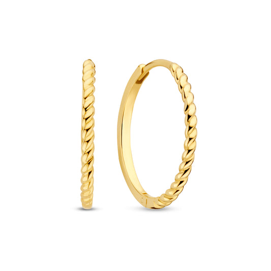 Regalo d'Amore 9 karat gold hoop earrings gift set - Beloro jewels