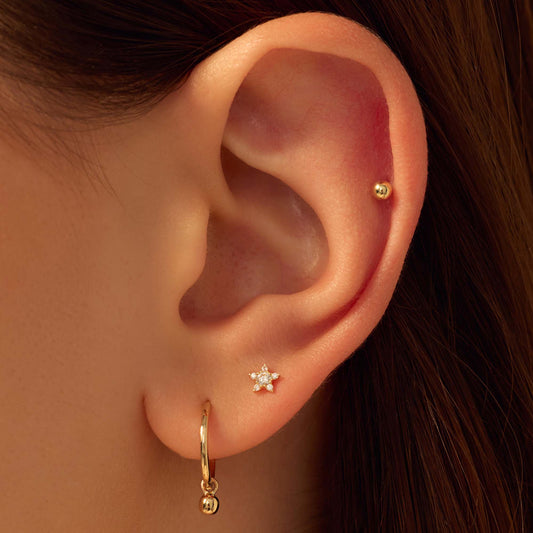 Navigli Isidora 9 karat gold piercing - Beloro jewels