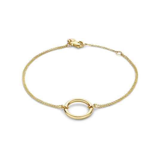 La Rinascente Constanza 9 karat gold bracelet with ring - Beloro jewels