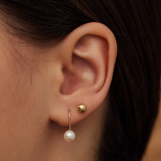 La Rinascente Chiara 9 karat gold ear studs - Beloro jewels