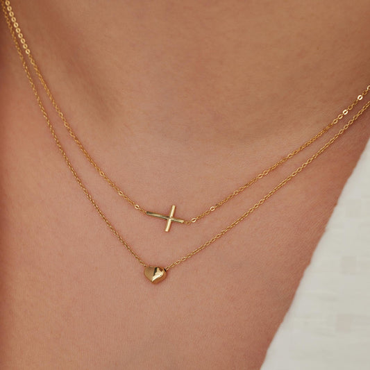 Della Spiga Giulietta 9 karat gold necklace with heart - Beloro jewels