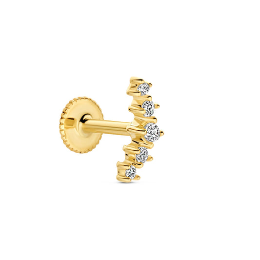 Navigli Isidora 9 karat gold piercing - Beloro jewels