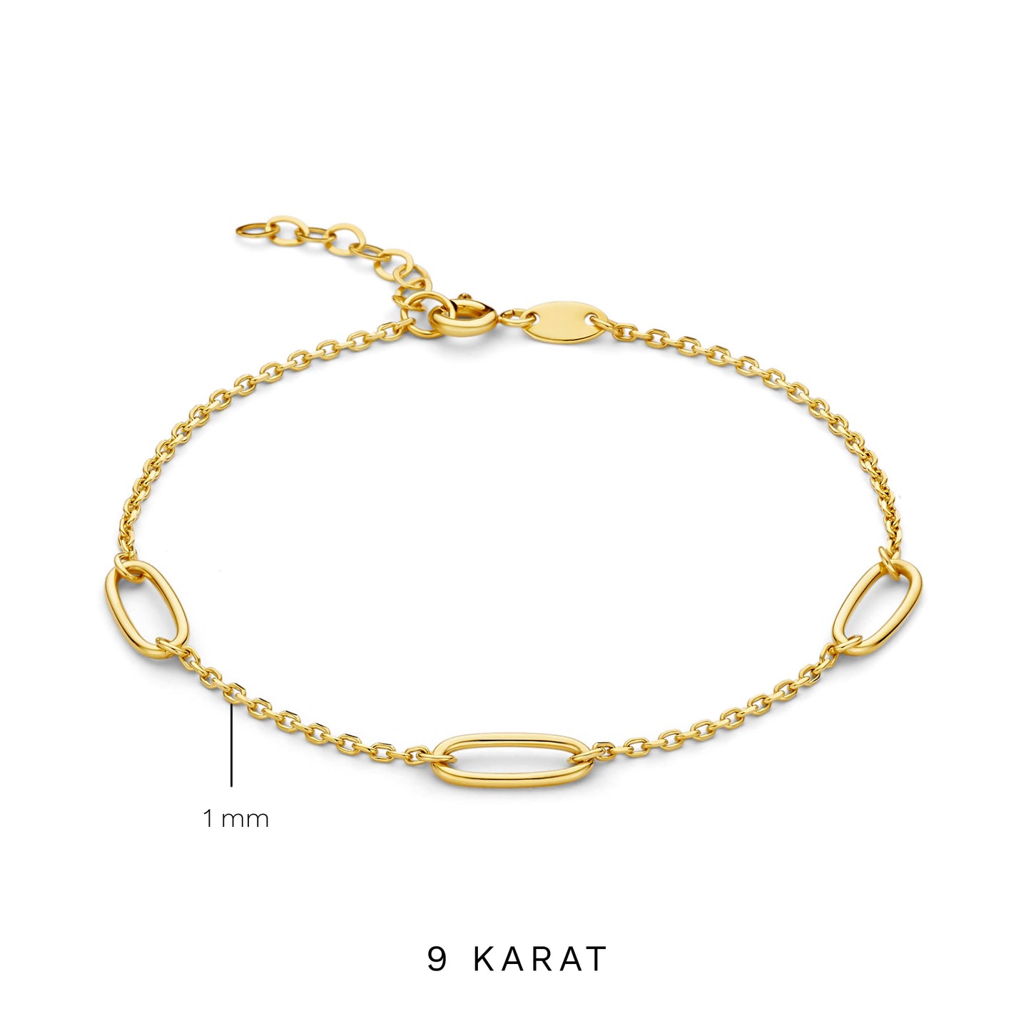 Della Spiga Eva 9 karat gold bracelet - Beloro jewels