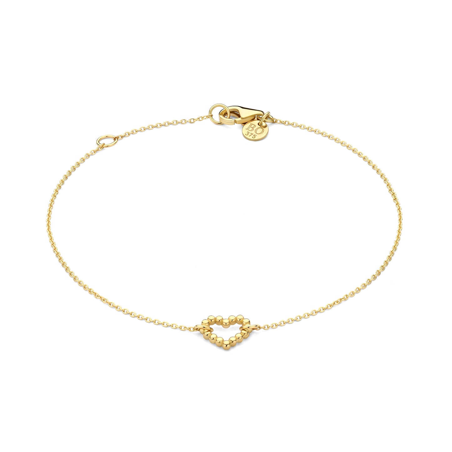 La Rinascente Giulia 9 karat gold bracelet with heart - Beloro jewels
