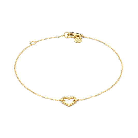 La Rinascente Giulia 9 karat gold bracelet with heart - Beloro jewels