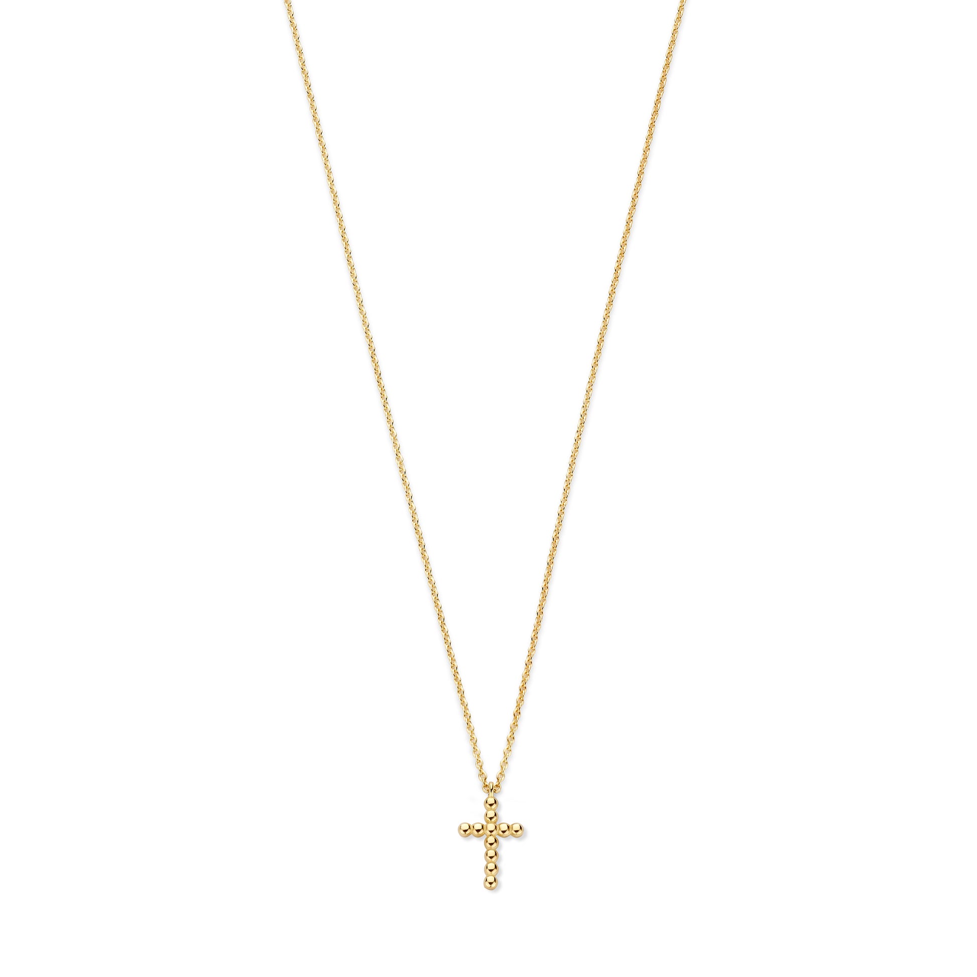 La Rinascente Donatella 9 karat gold necklace with cross - Beloro jewels