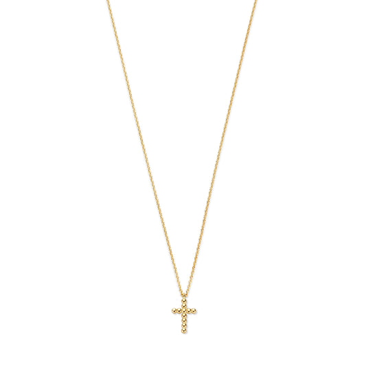 La Rinascente Donatella 9 karat gold necklace with cross - Beloro jewels
