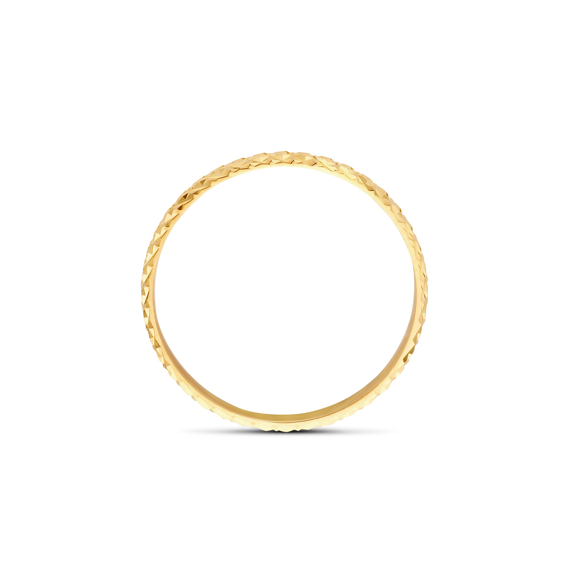 Quadrilatero d'Ora Andria 9 karat gold ring with diamond cut - Beloro jewels