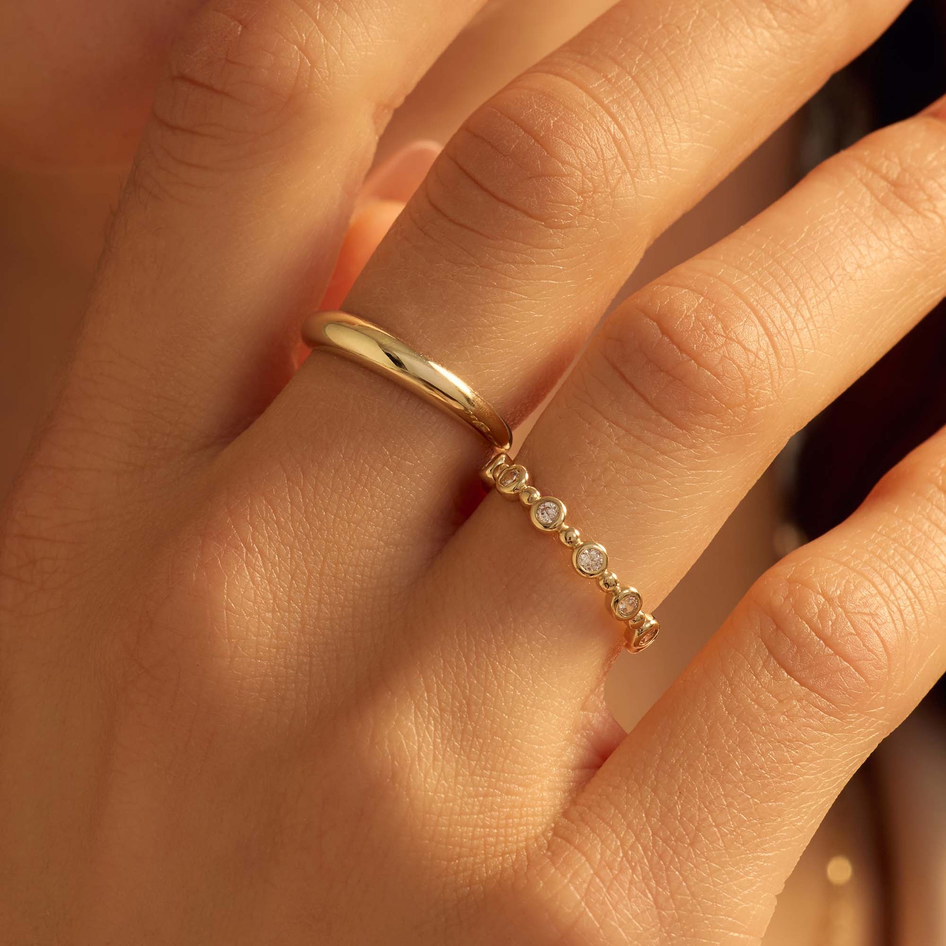 Della Spiga Dome 9 karat gold ring - Beloro jewels