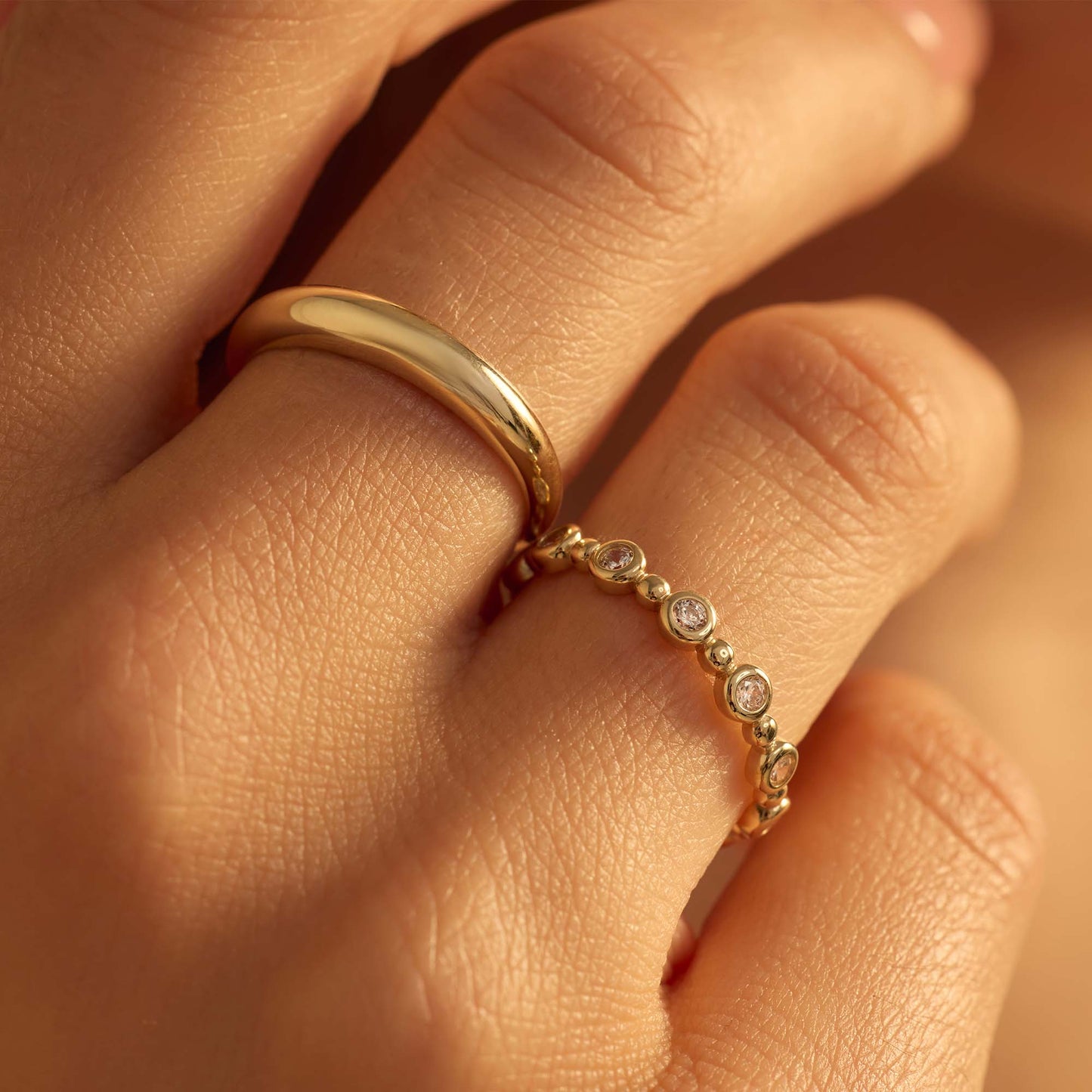 Della Spiga Dome 9 karat gold ring - Beloro jewels