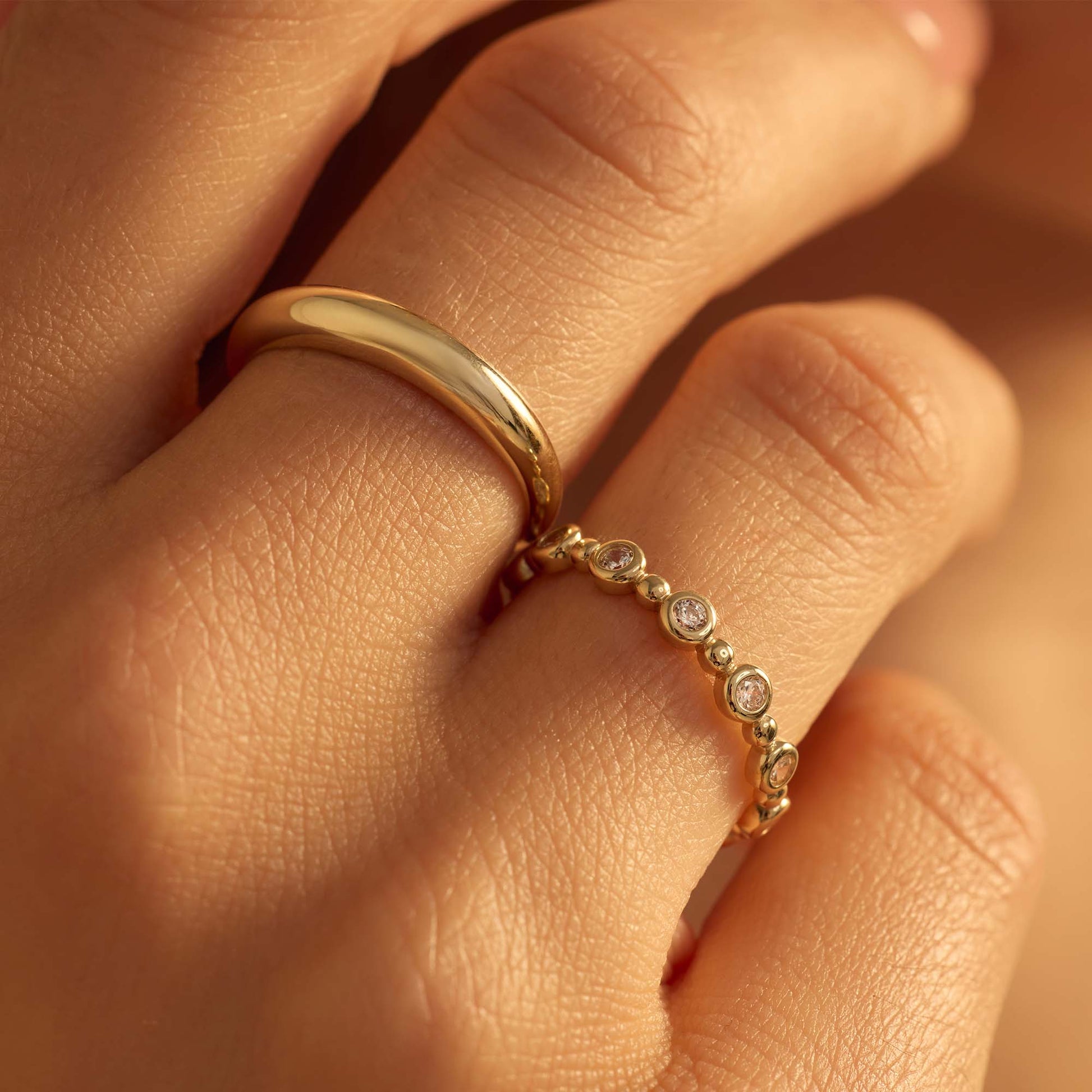 Della Spiga Dome 9 karat gold ring - Beloro jewels