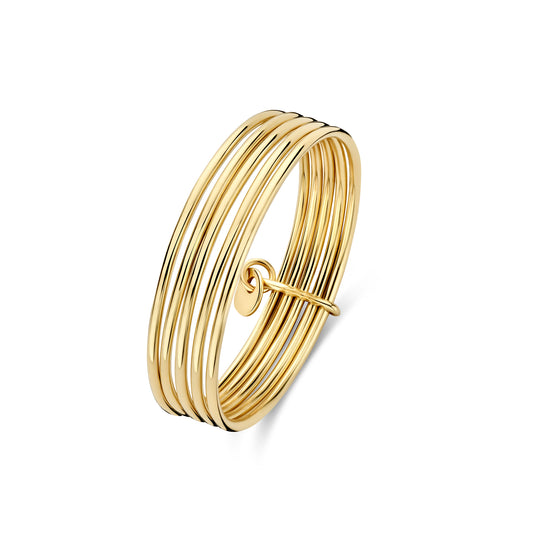 La Rinascente Julia 9 karat gold multiring 5-piece - Beloro jewels