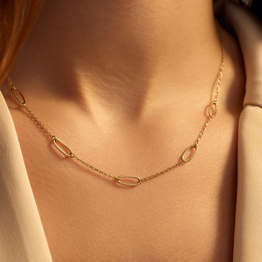 Della Spiga Eva 9 karat gold necklace - Beloro jewels