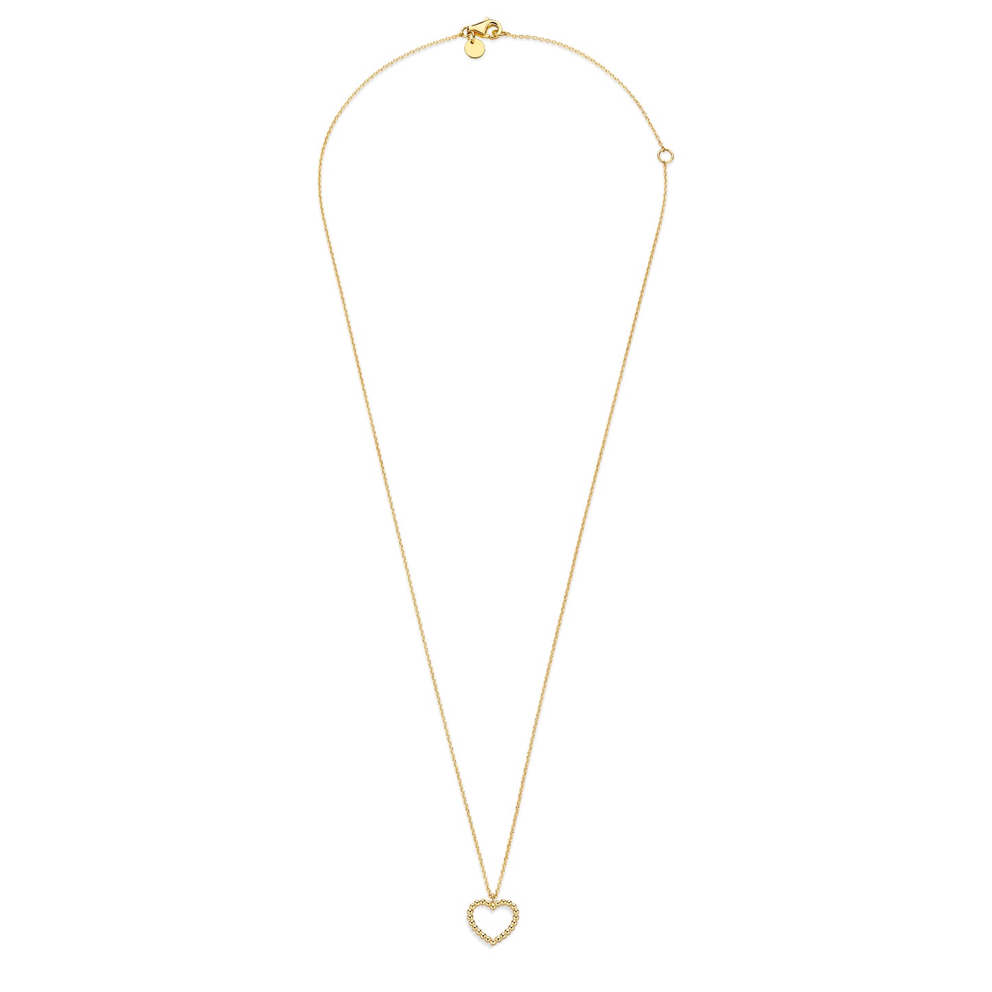 La Rinascente Giulia 9 karat gold necklace with heart - Beloro jewels