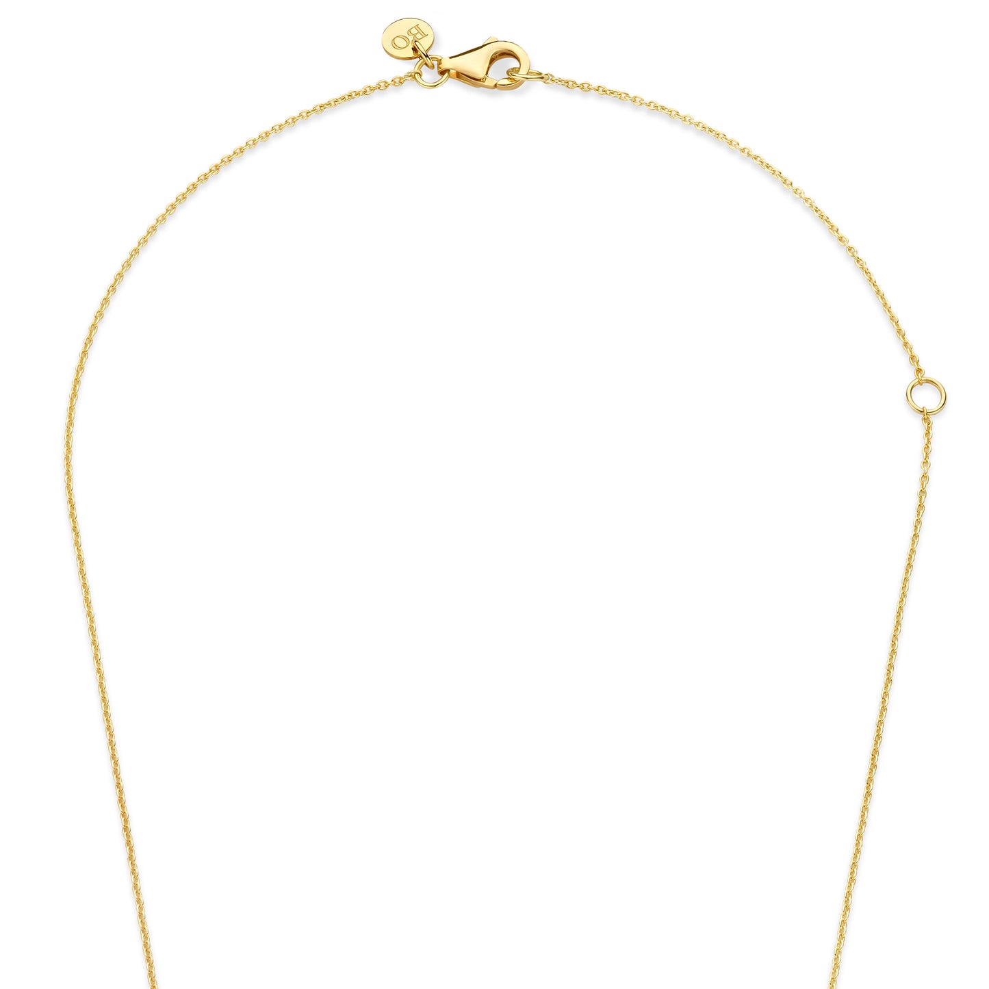 Quadrilatero Julia 9 karat gold necklace with beads - Beloro jewels