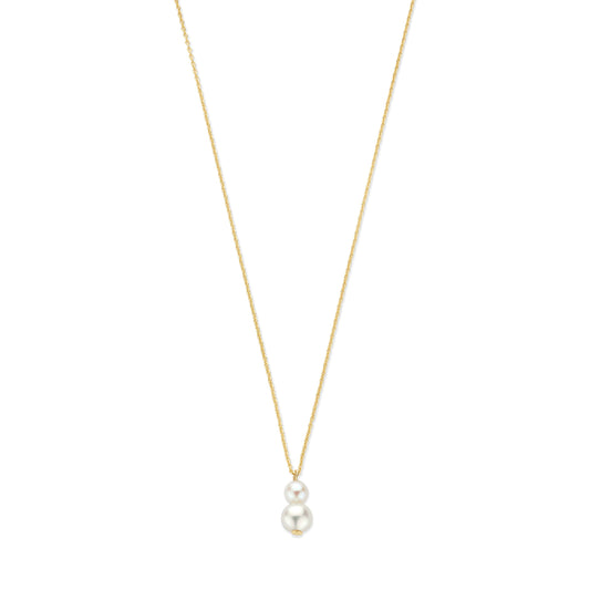 Monte Napoleone Perla 9 karat gold necklace with pearls - Beloro jewels