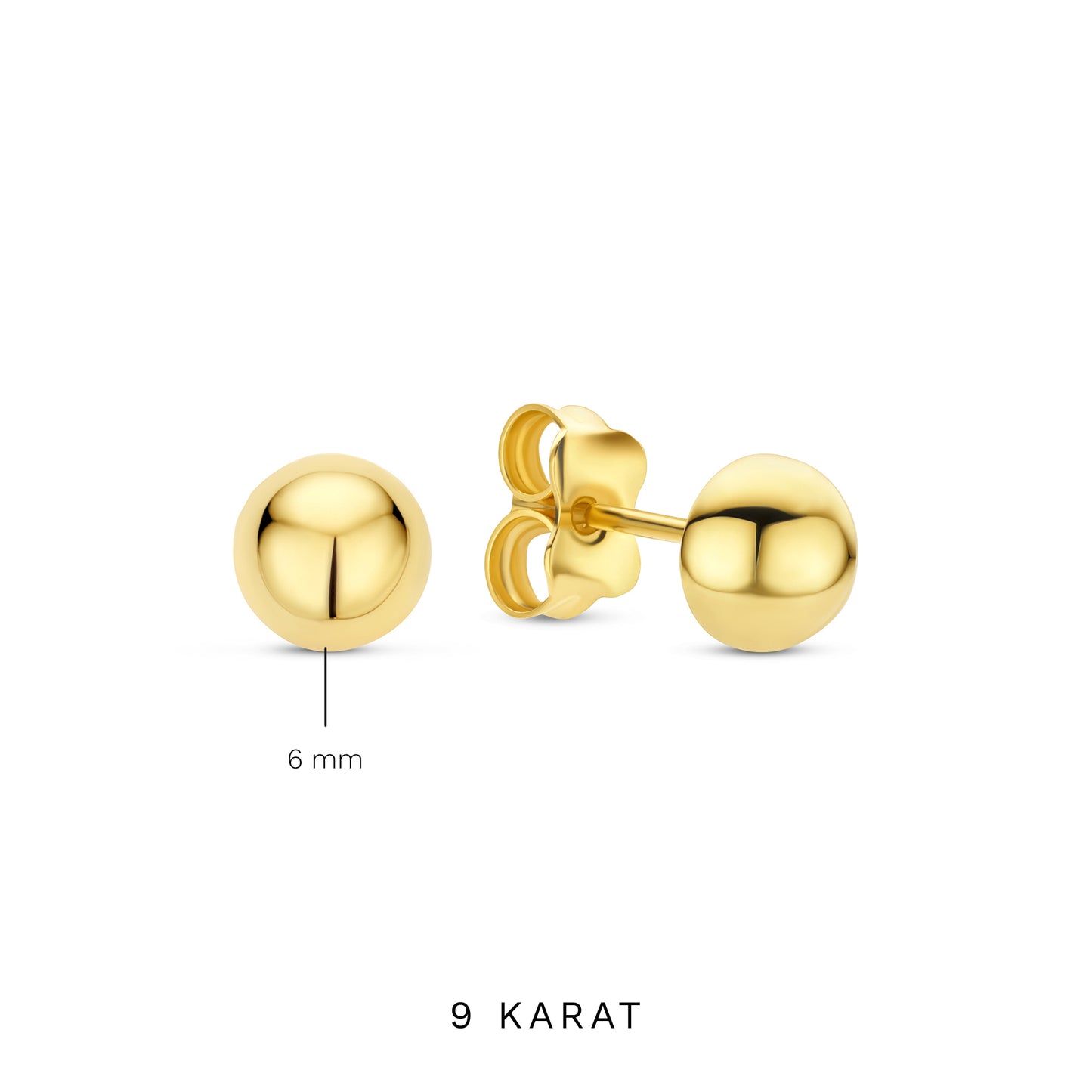 Regalo d'Amore 9 karat ear studs gift set - Beloro jewels