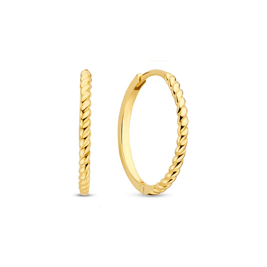 Regalo d'Amore 9 karat gold hoop earrings gift set - Beloro jewels