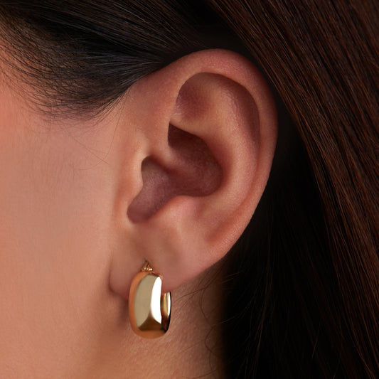 Regalo d'Amore 9 karat gold hoop earrings gift set - Beloro jewels