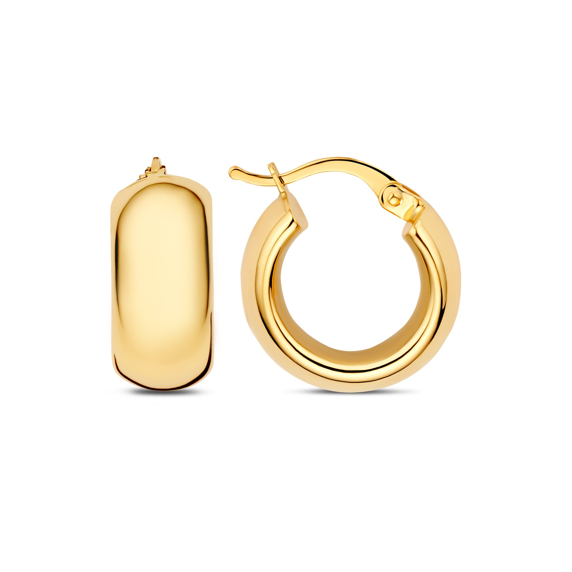 Regalo d'Amore 9 karat gold hoop earrings gift set - Beloro jewels