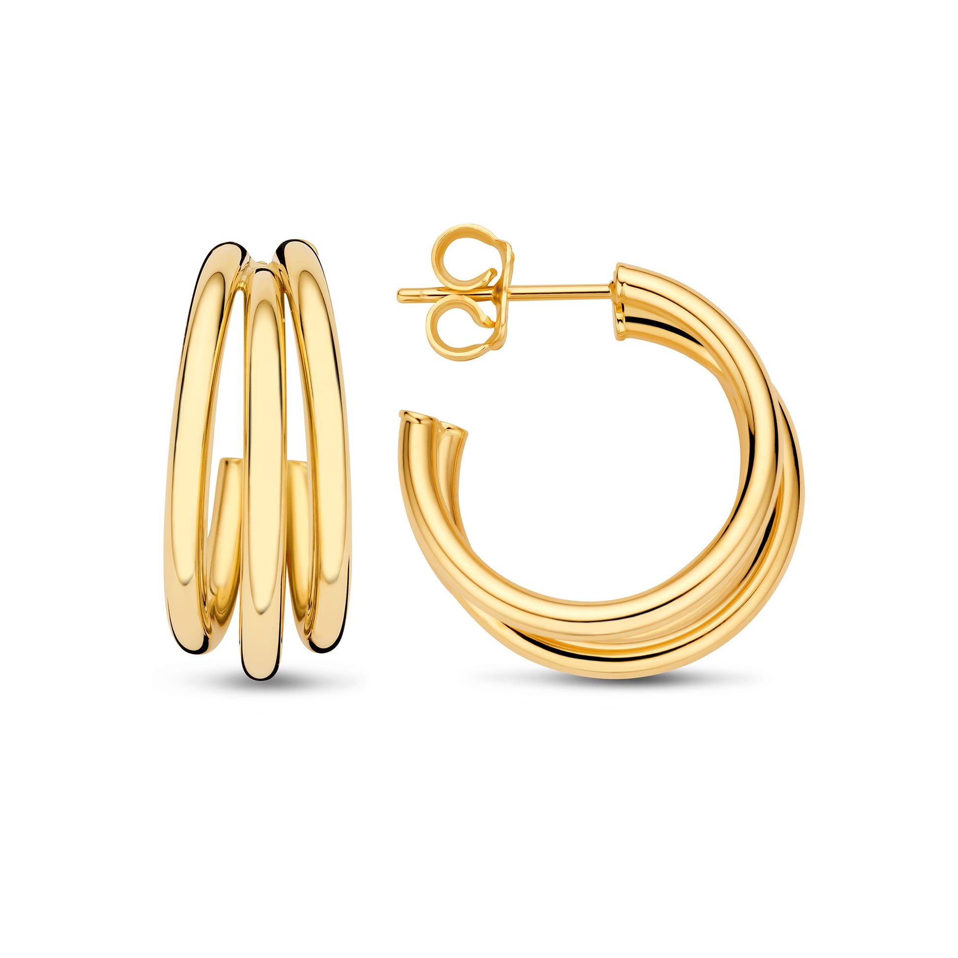 Della Spiga Mariela 9 karat gold hoop earrings (20 mm) - Beloro jewels