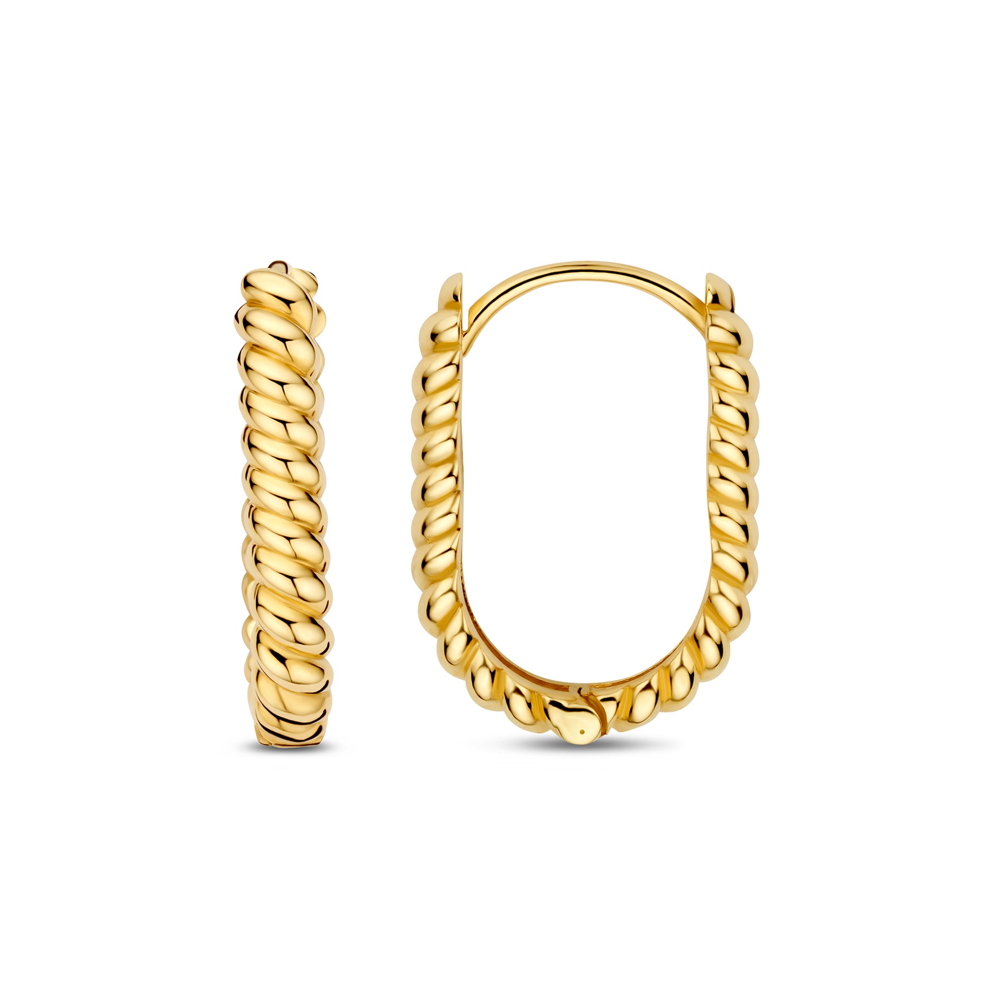 La Rinascente Elena 9 karat gold hoop earrings (15.5 mm) - Beloro jewels
