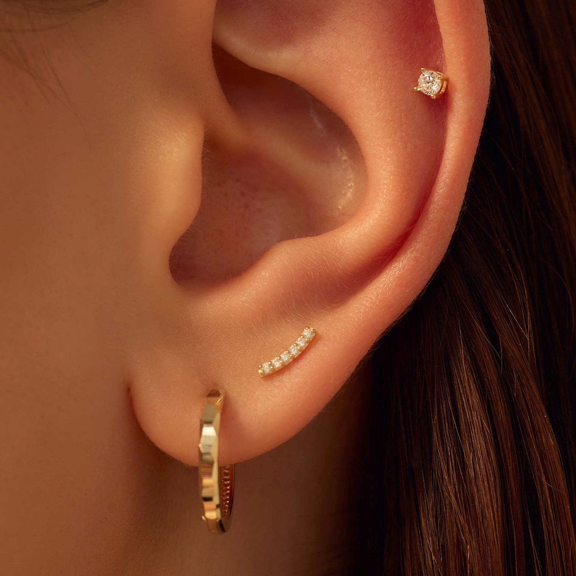 Navigli Isidora 9 karat gold piercing - Beloro jewels