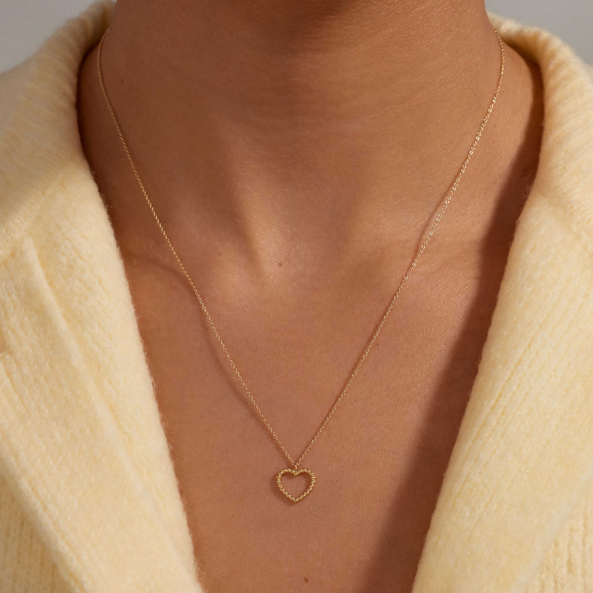 La Rinascente Giulia 9 karat gold necklace with heart - Beloro jewels