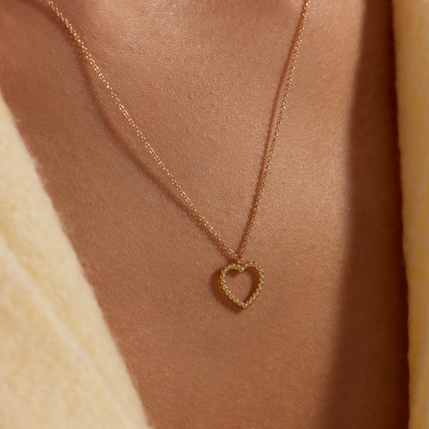 La Rinascente Giulia 9 karat gold necklace with heart - Beloro jewels