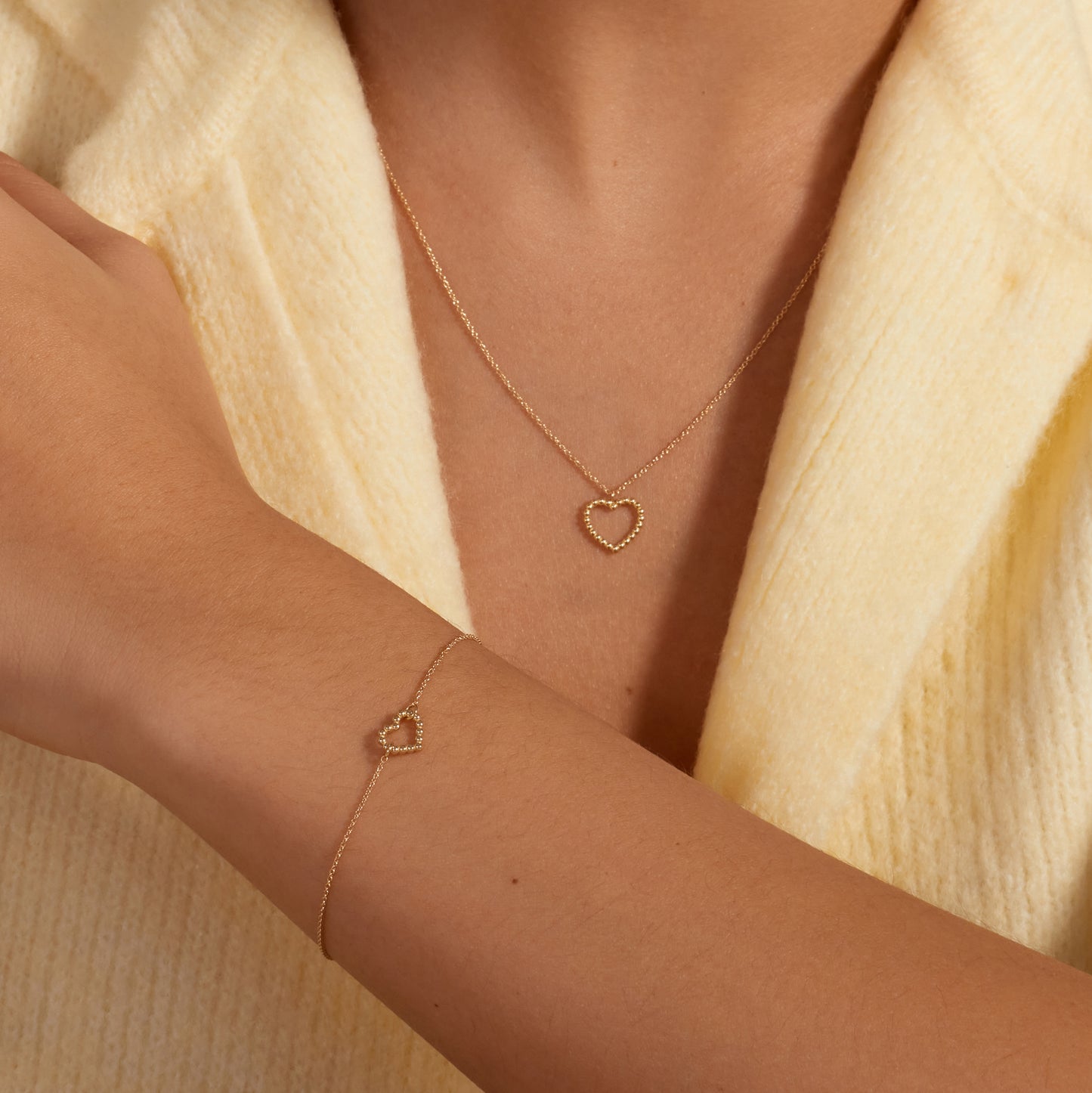 La Rinascente Giulia 9 karat gold bracelet with heart - Beloro jewels