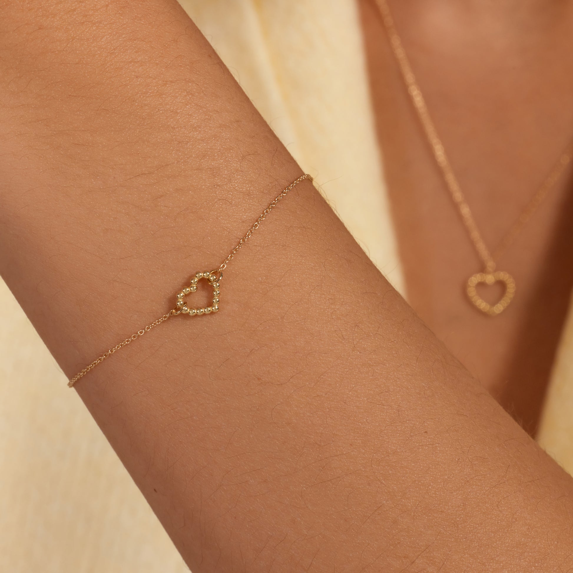 La Rinascente Giulia 9 karat gold bracelet with heart - Beloro jewels