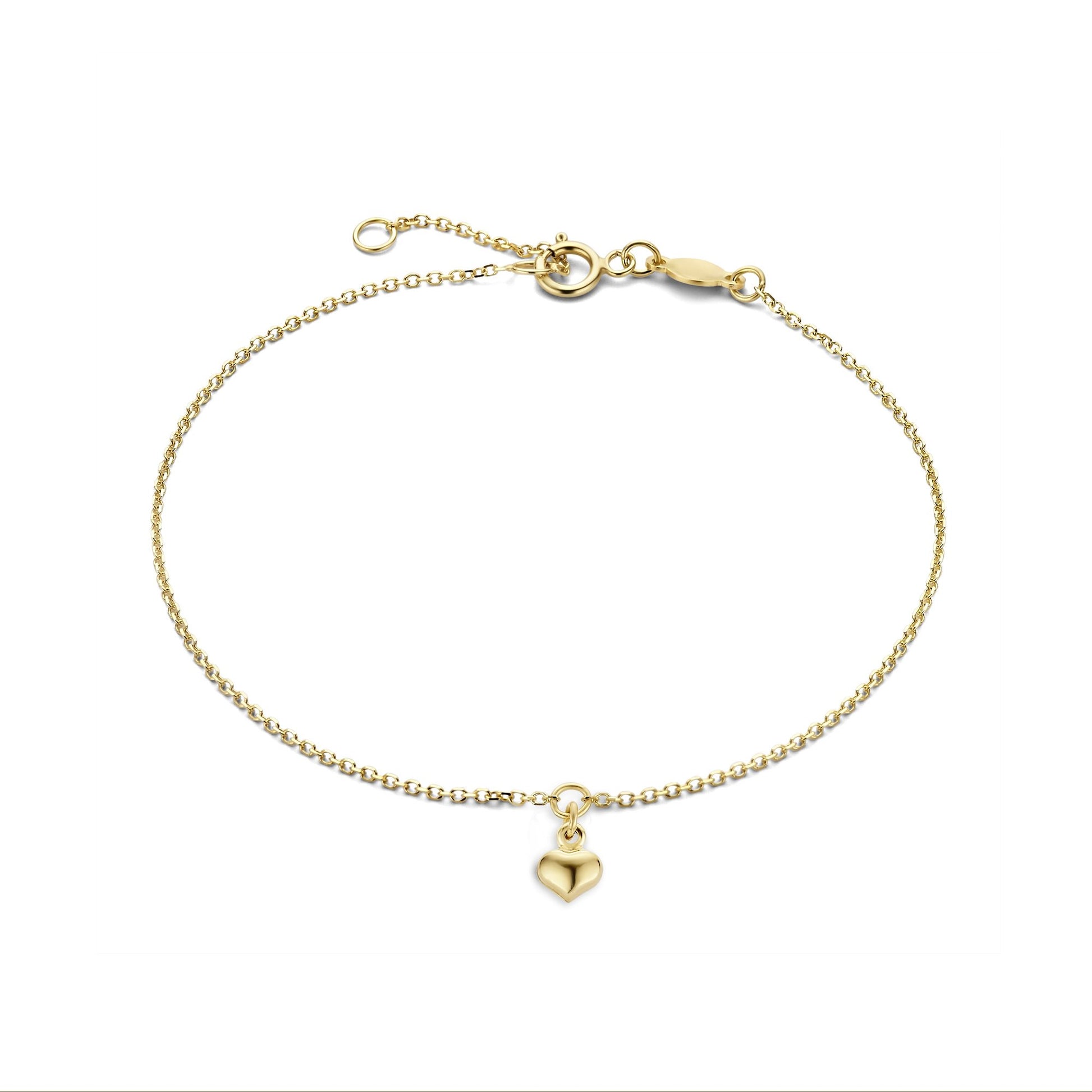 Della Spiga Giulietta 9 karat gold bracelet with heart - Beloro jewels