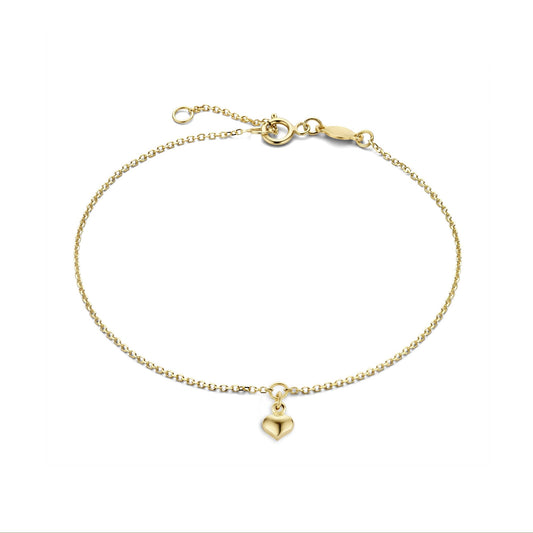 Della Spiga Giulietta 9 karat gold bracelet with heart - Beloro jewels