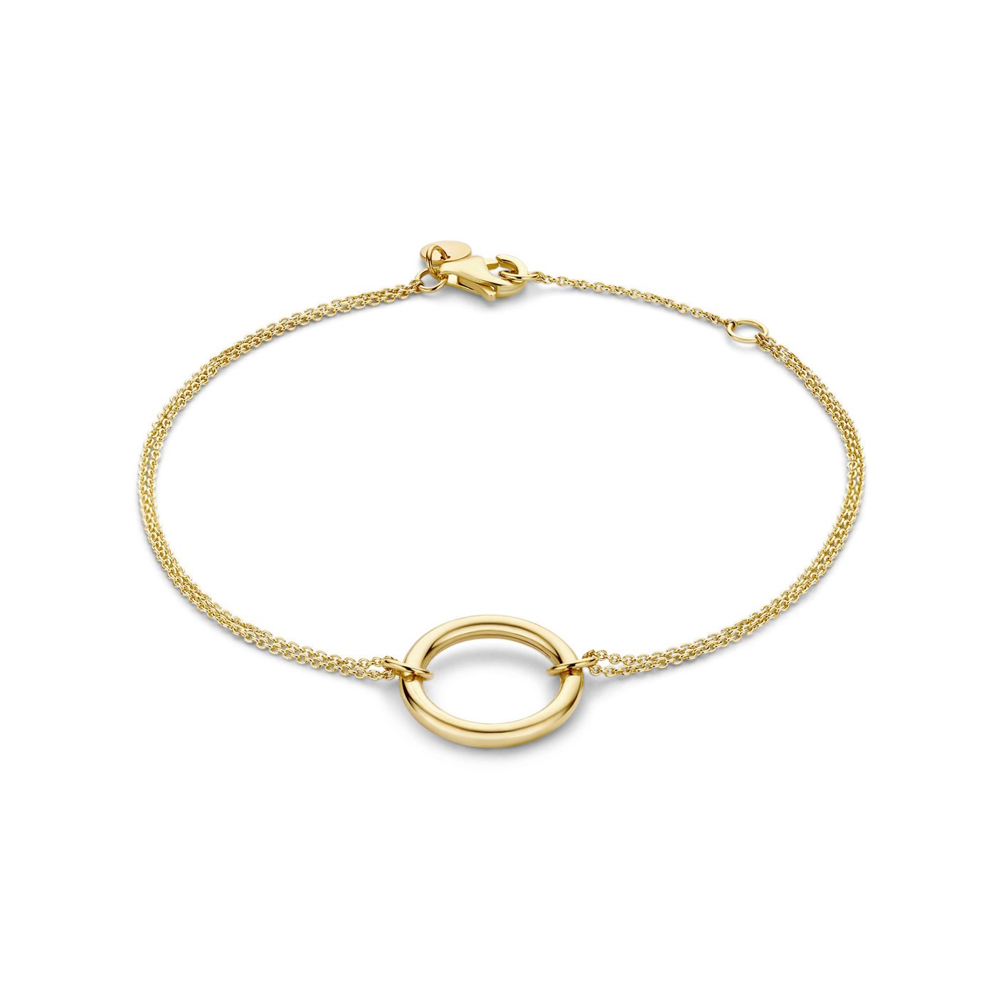 La Rinascente Constanza 9 karat gold bracelet with ring - Beloro jewels