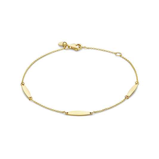 La Rinascente Donetta 9 karat gold bracelet with oval bars - Beloro jewels