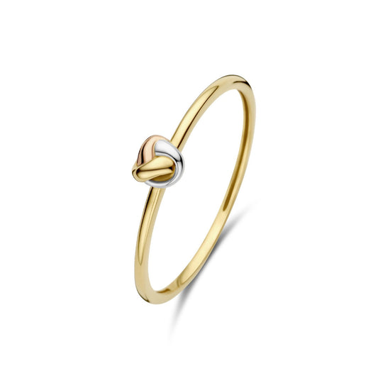 Della Spiga Mira 9 karat gold ring with knot - Beloro jewels
