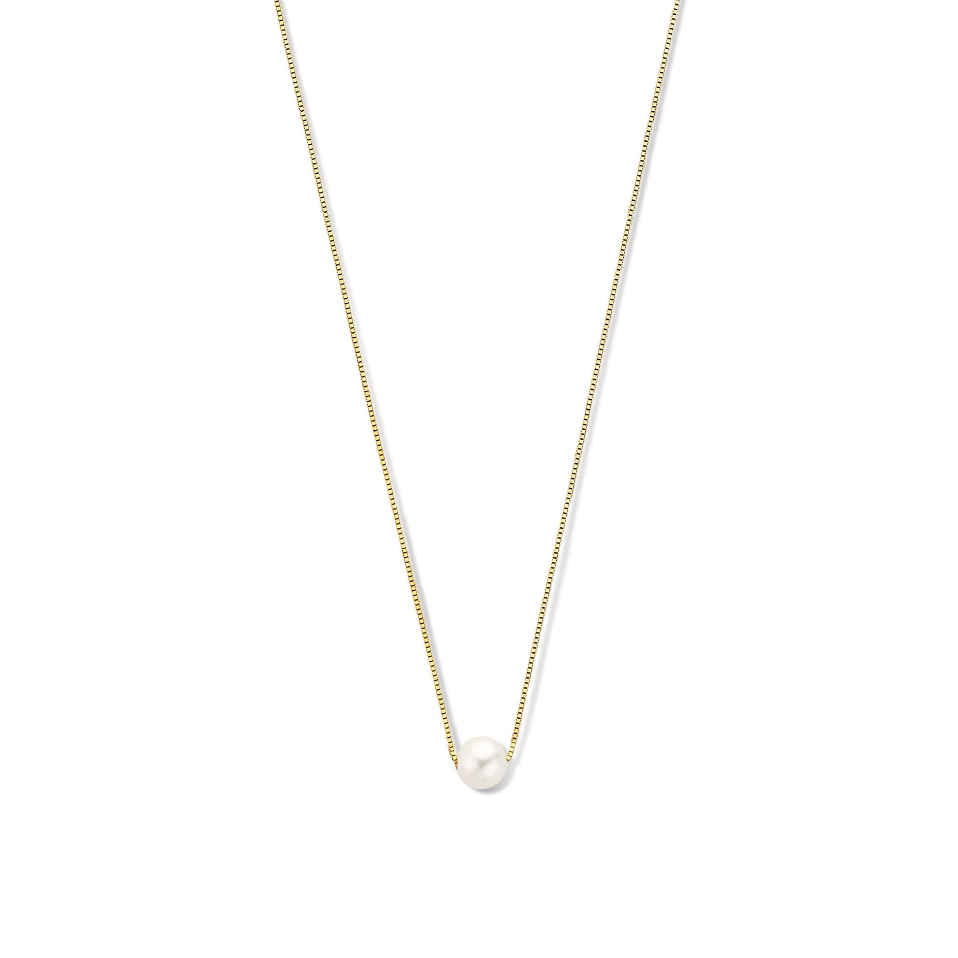 Monte Napoleone Perla 9 karat gold necklace with pearl - Beloro jewels