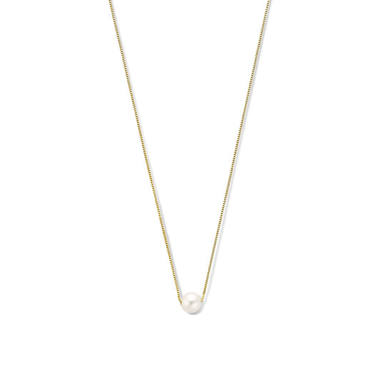 Monte Napoleone Perla 9 karat gold necklace with pearl - Beloro jewels