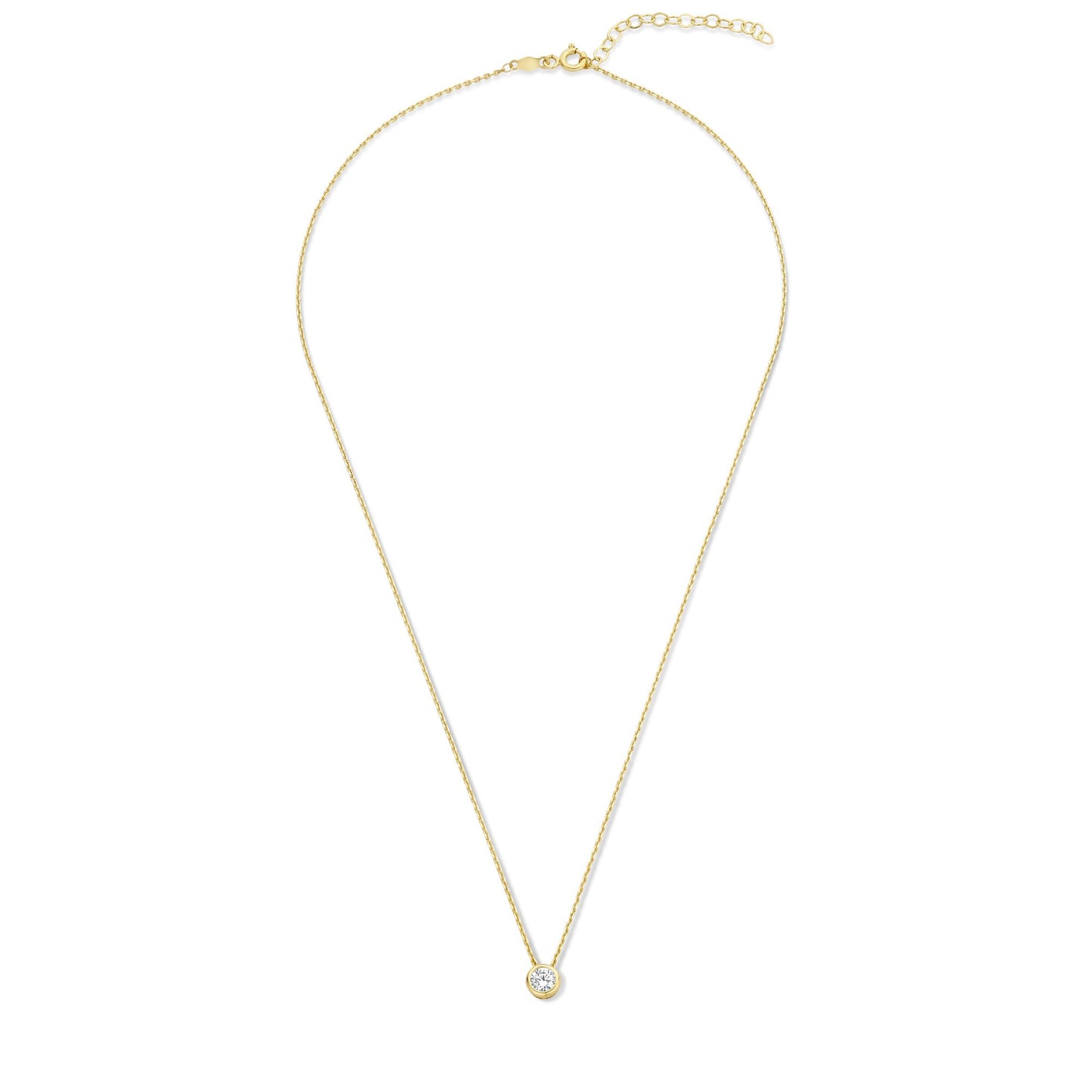 Monte Napoleone Lucilla 9 karat gold necklace with zirconia stones - Beloro jewels
