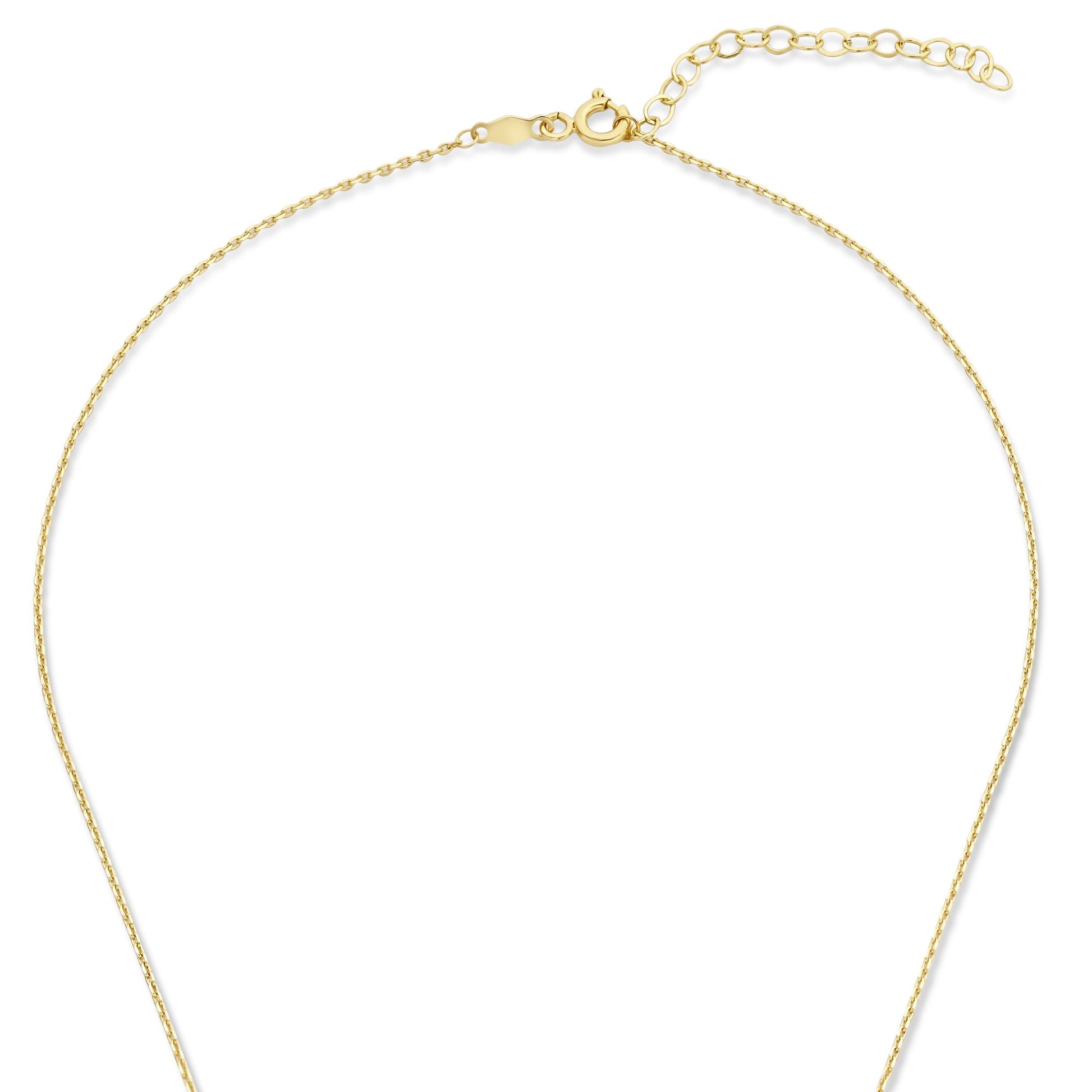 Monte Napoleone Lucilla 9 karat gold necklace with zirconia stones - Beloro jewels