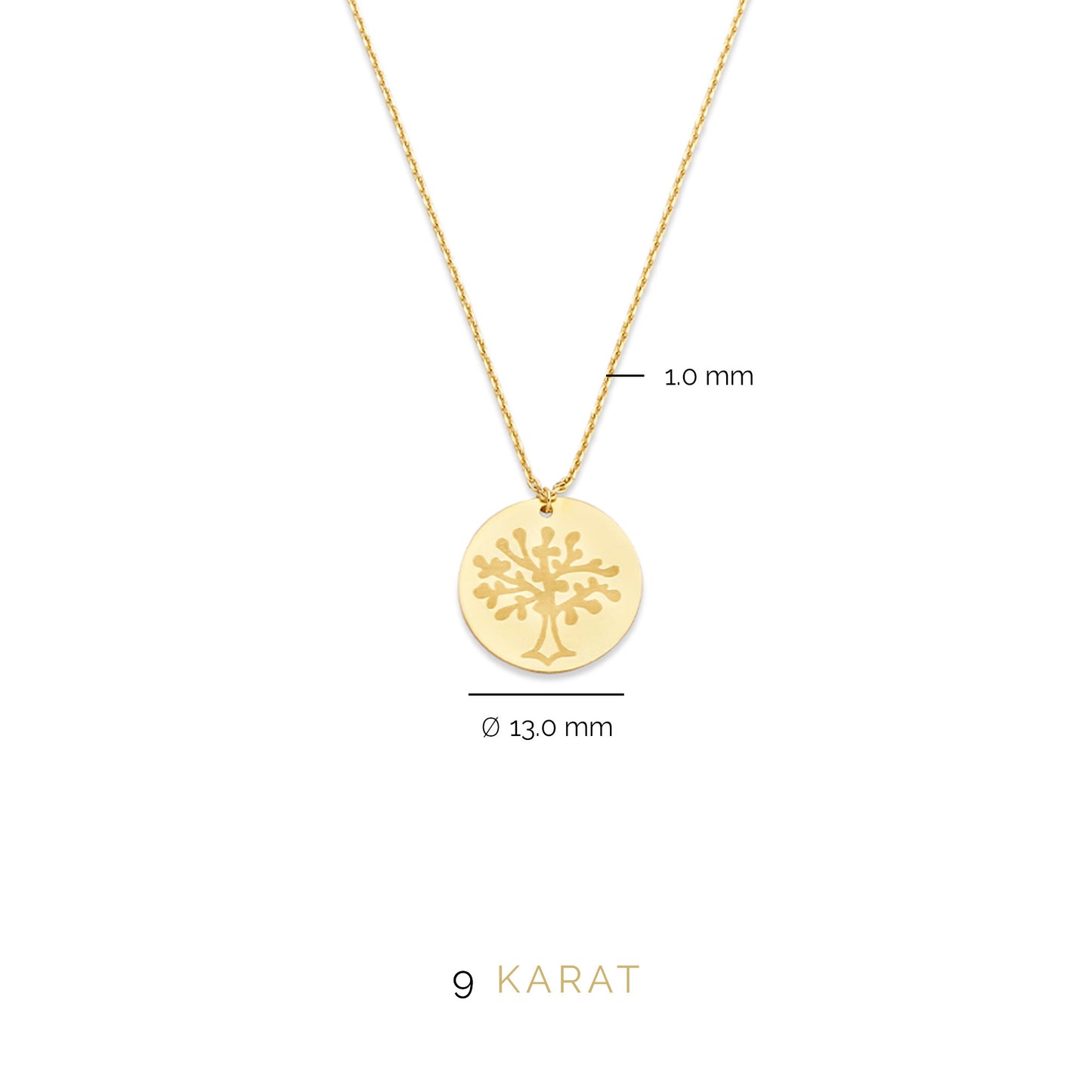 La Rinascente Ornella 9 karat gold necklace - Beloro jewels