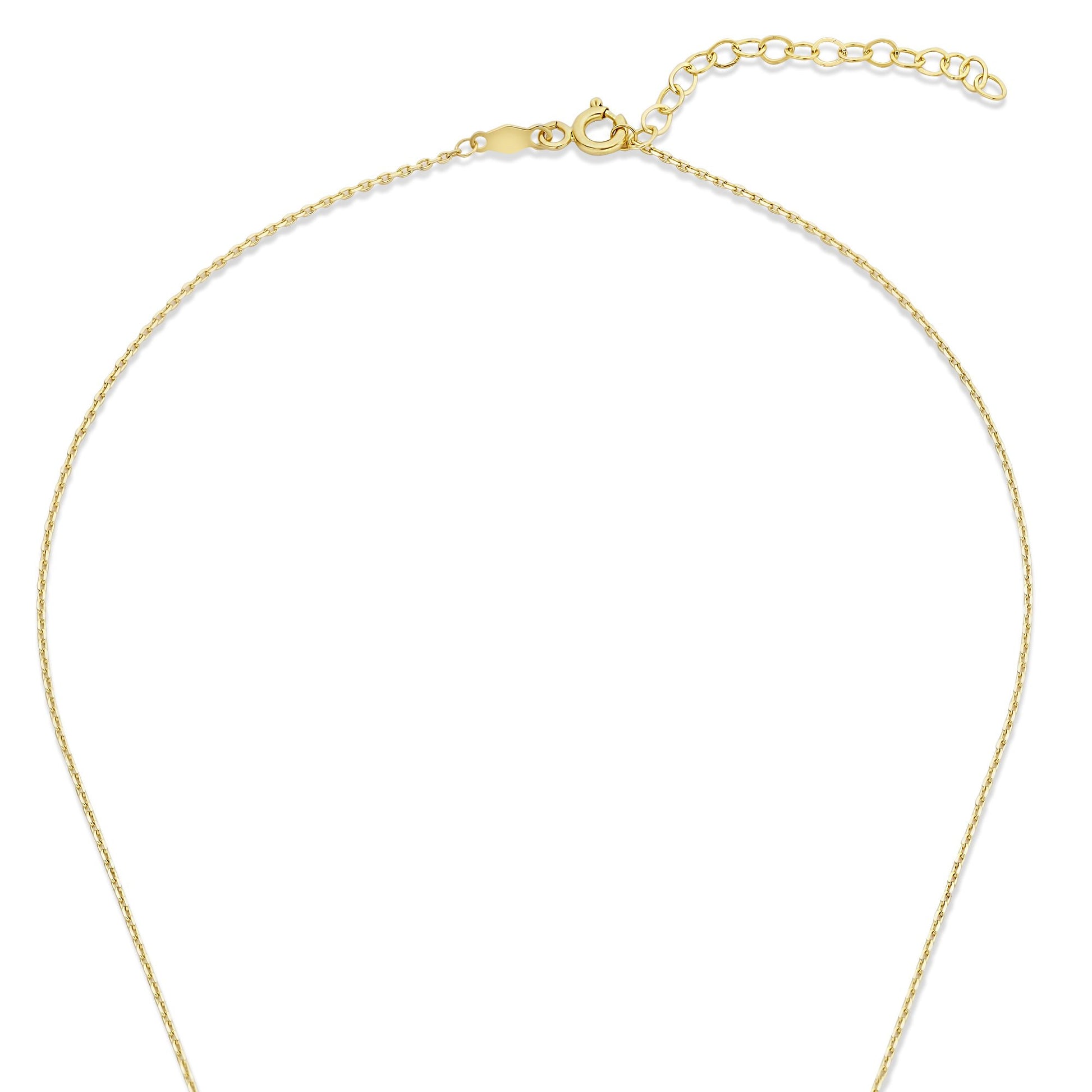 Monte Napoleone Leontina 9 karat gold necklace with zirconia stones - Beloro jewels