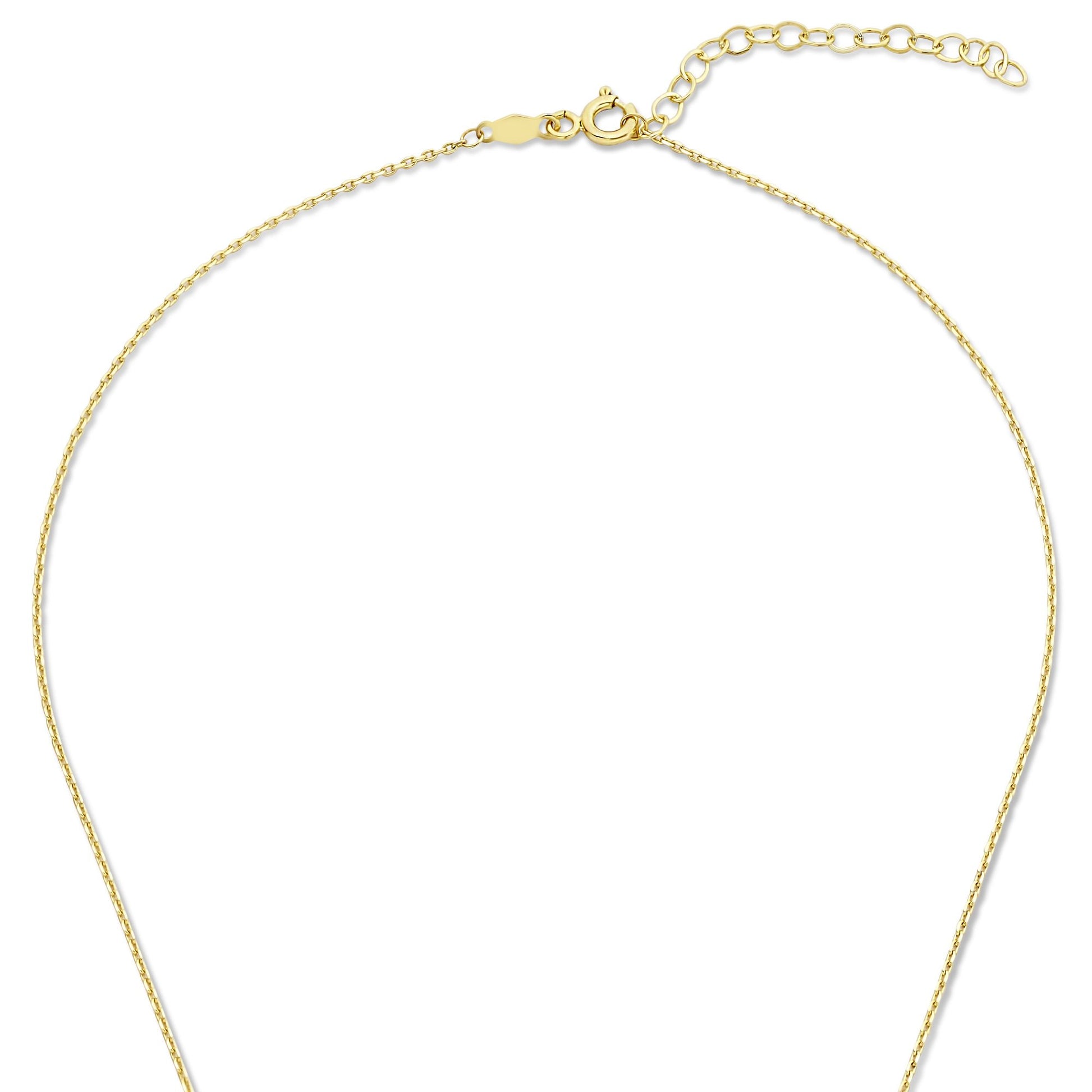 Monte Napoleone Natalia 9 karat gold necklace with zirconia stones - Beloro jewels