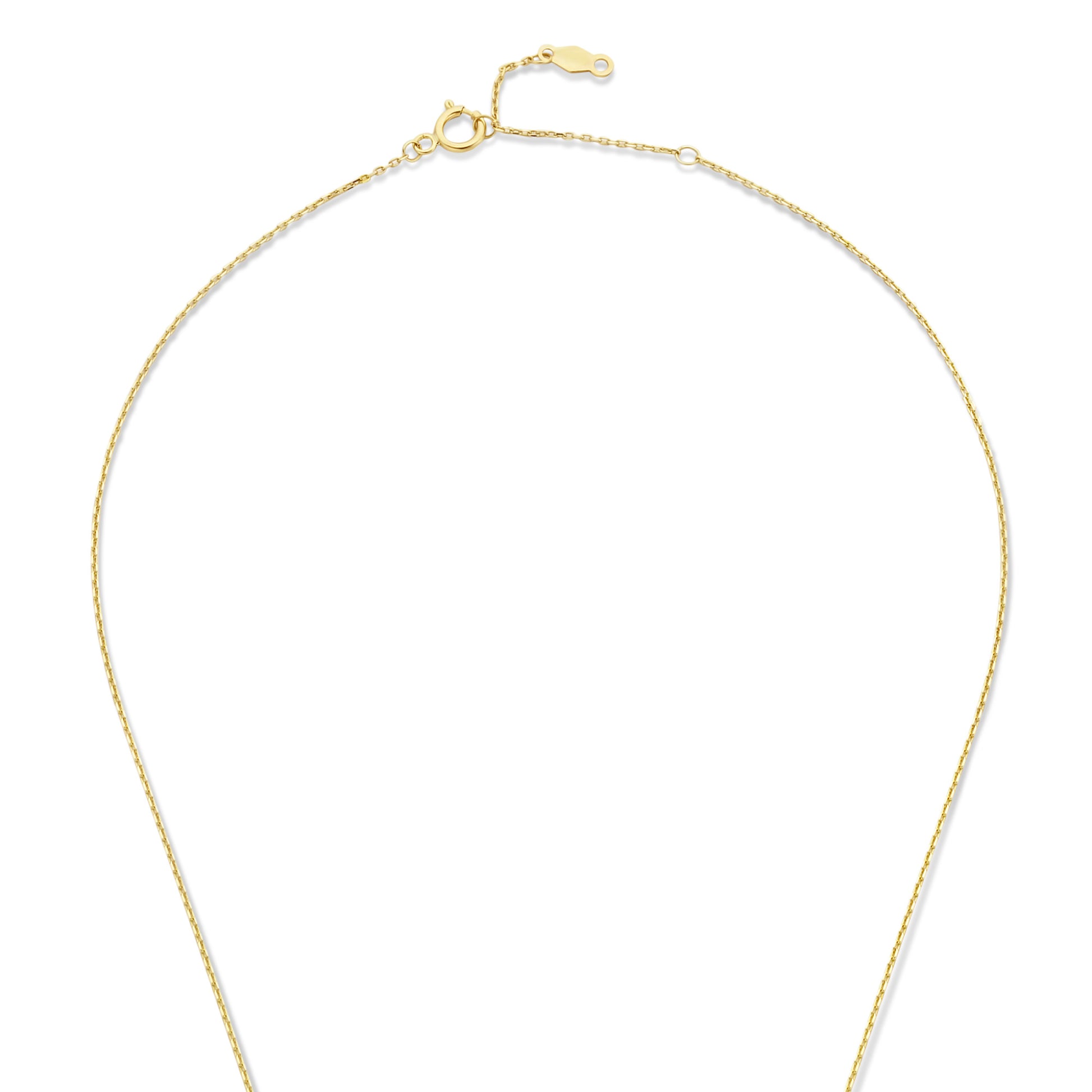 La Milano Colori Porphyra 9 karat gold necklace with purple zirconia stone - Beloro jewels