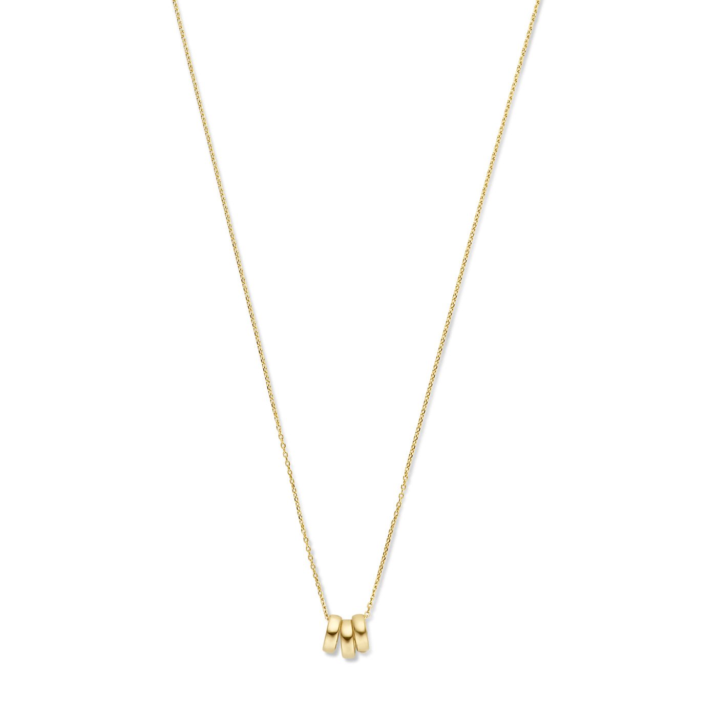 Regalo d'Amore 9 karat necklace and hoop earrings gift set - Beloro jewels